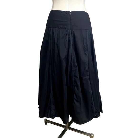 Grace Elements Pleated Whimsygoth Boho Gothic Dark Fairy Midi Skirt with Pockets - Picture 8 of 10